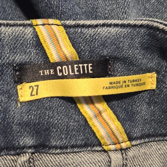 Maeve Anthropologie Womens Medium Wash Wide Leg The Colette Denim Jeans Size 27 - Picture 9 of 10